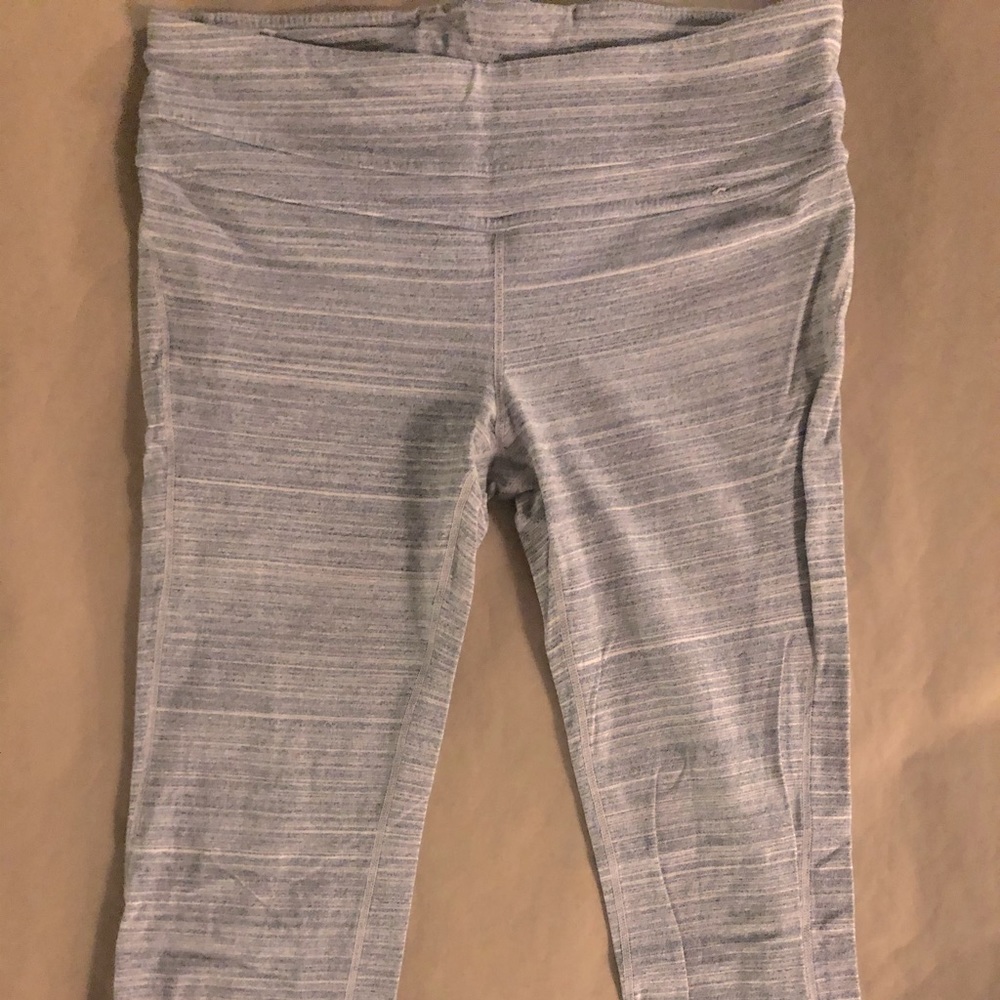 Gray workout capris